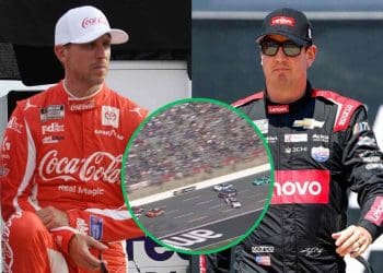 Vídeo: Fãs reagem a Kyle Busch fazendo Denny Hamlin rodar em Atlanta, chamando-o de sujo e Denny de falta de talento.