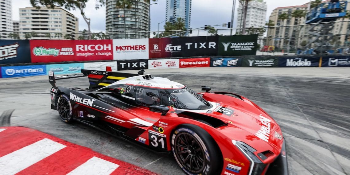 Derani da Whelen Cadillac foi o mais rápido na primeira sessão de treinos em Long Beach.