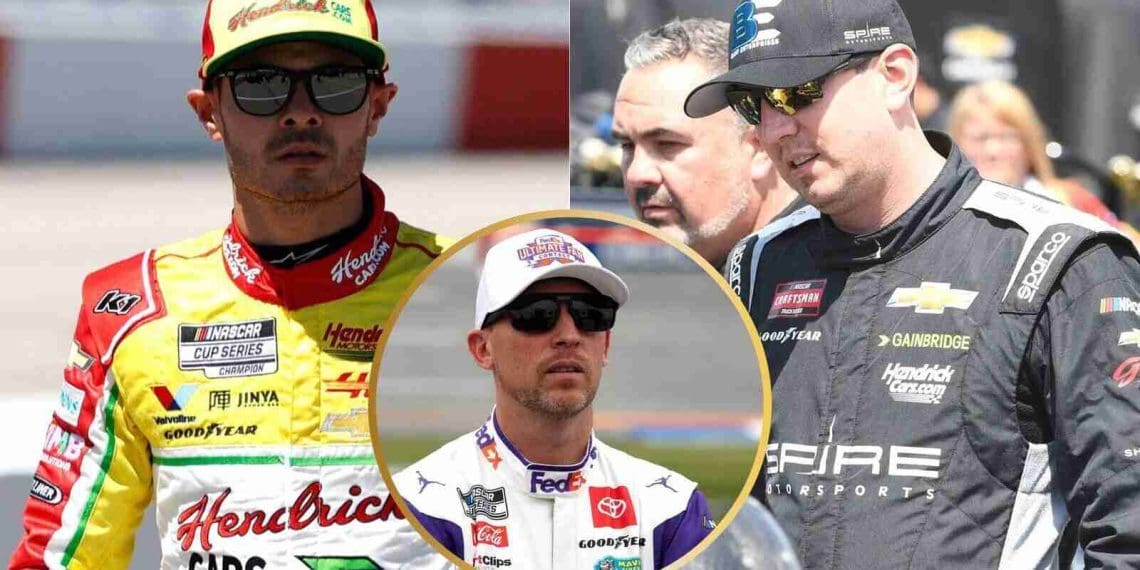 Denny Hamlin critica Kyle Larson por colidir com Kyle Busch em Gateway.