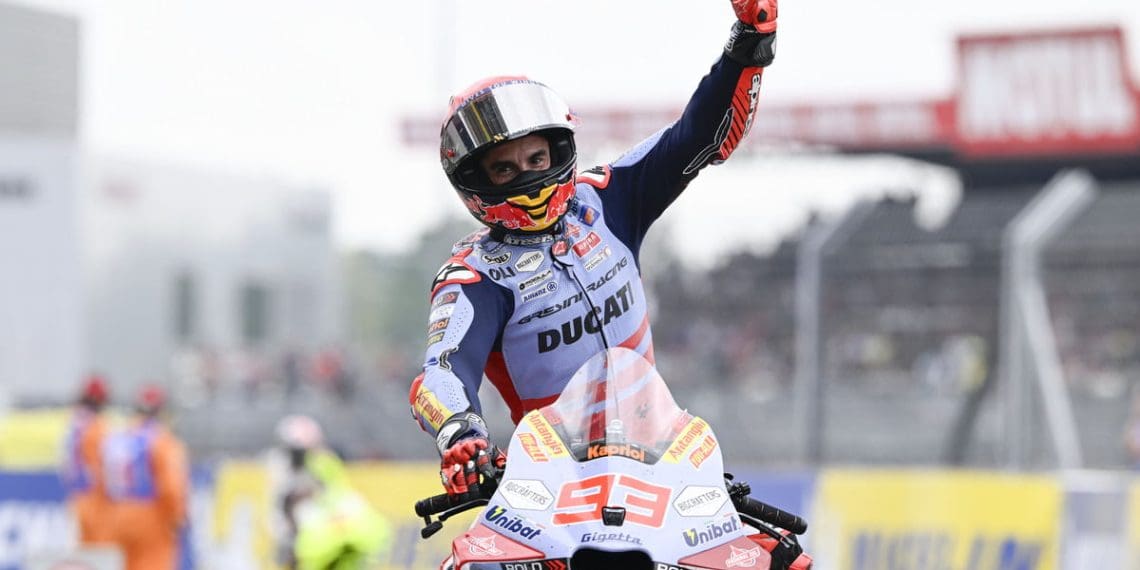 Marquez estava ‘totalmente exausto’ ao alcançar os líderes na MotoGP Le Mans.