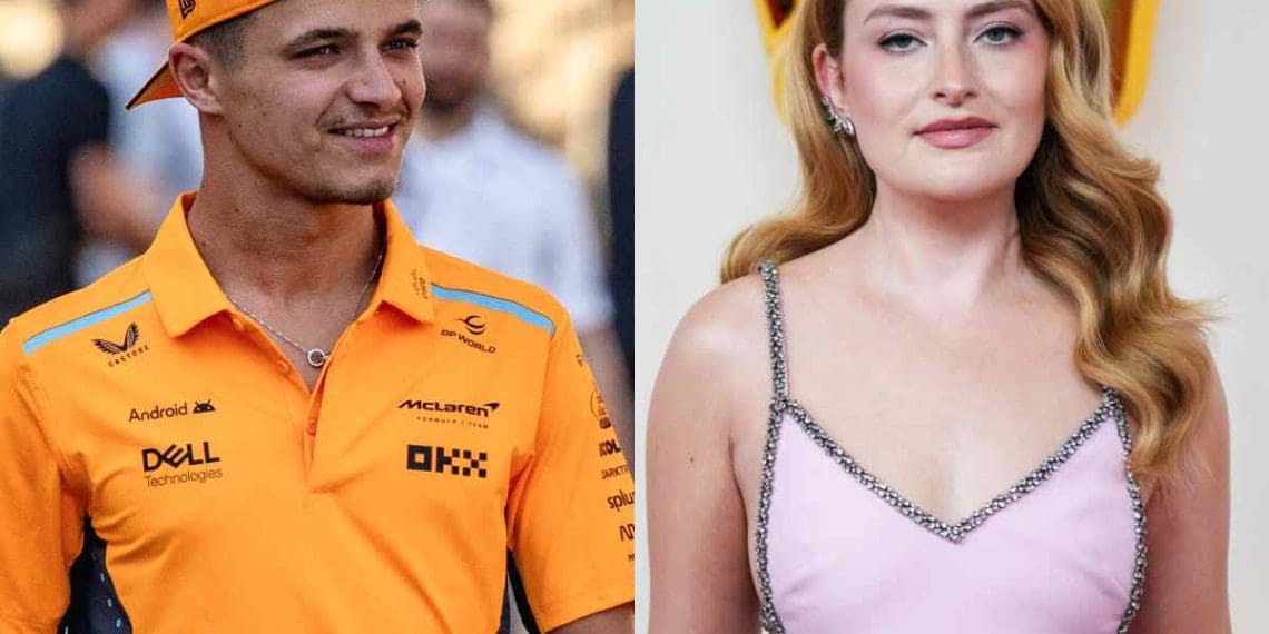 Lando Norris surpreende fãs com mensagem carinhosa para a comediante Amelia Dimoldenberg no Instagram da F1.