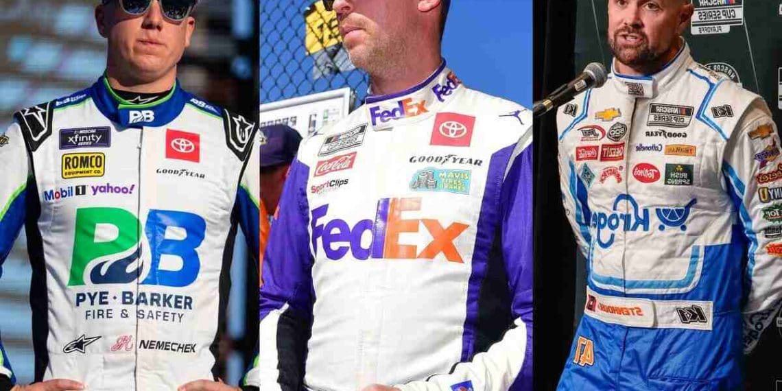 Denny Hamlin criticizes Ricky Stenhouse Jr. for employing unjust methods when confronting John Hunter Nemechek during the Clash.