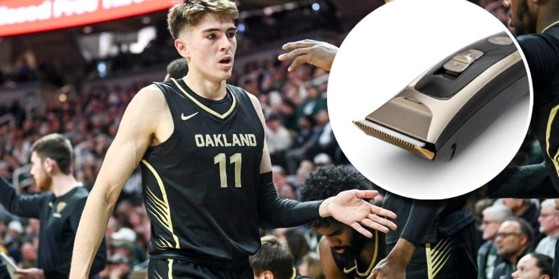 Oakland State Men’s Basketball Fans Distract Free Throw Shooter With Impromptu Haircut.