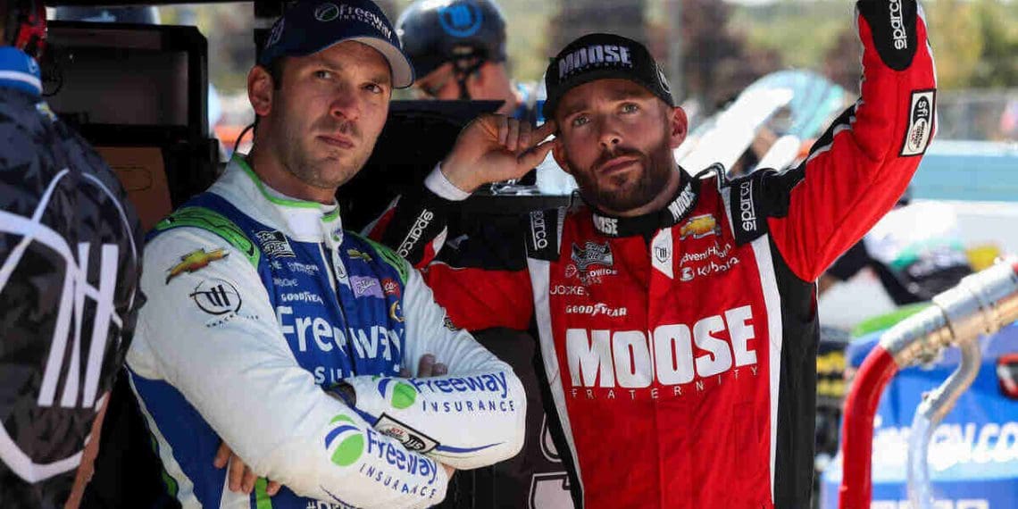 Ross Chastain recusa falar com repórteres após colisão com William Byron na última volta da corrida da Copa do Texas.