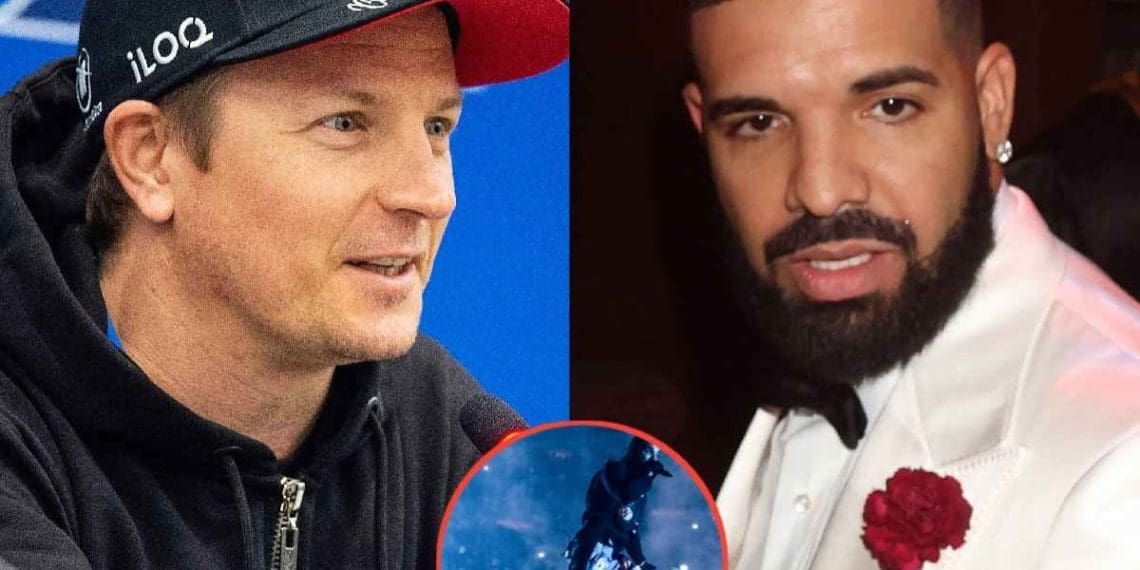 Kimi Raikkonen elogia Drake por seu traje caro.