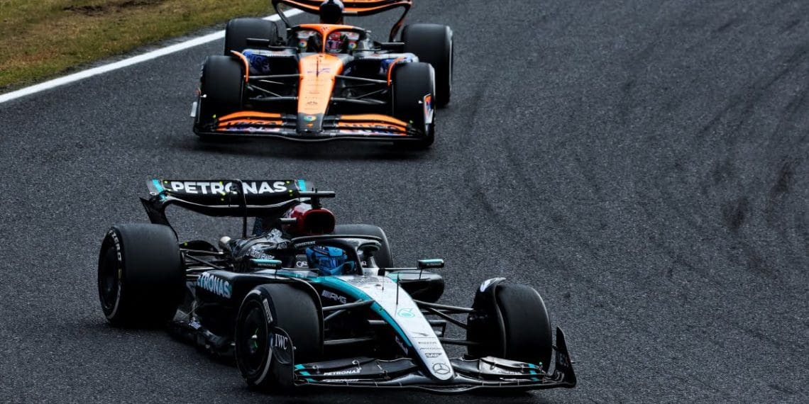 Russell defende decisões estratégicas da Mercedes no Grande Prêmio do Japão de Fórmula 1.