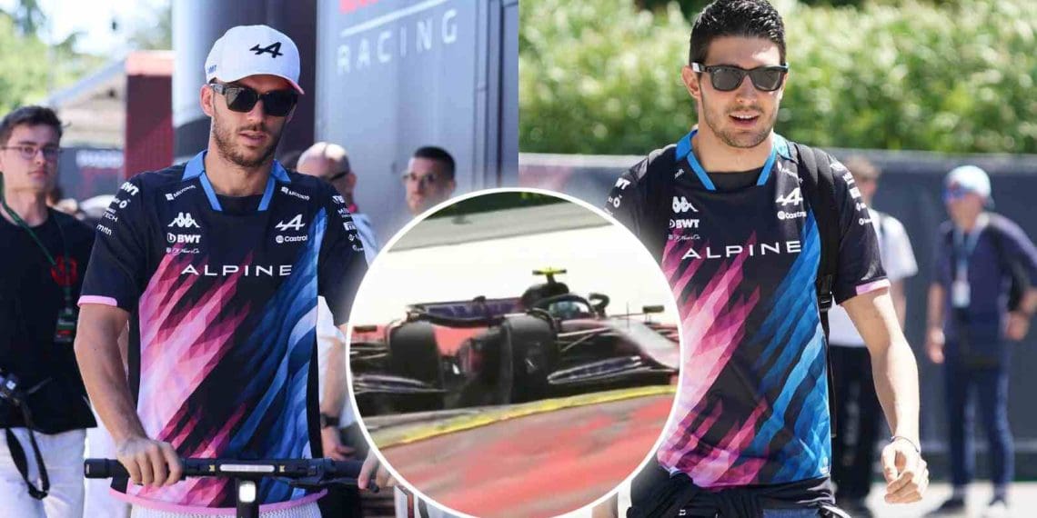 Veja a reação de Pierre Gasly após colidir com Esteban Ocon durante o GP da Áustria.