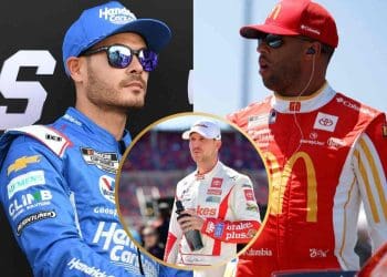 Denny Hamlin fala sobre Bubba Wallace pedindo desculpas publicamente a Kyle Larson pelo incidente em Richmond.