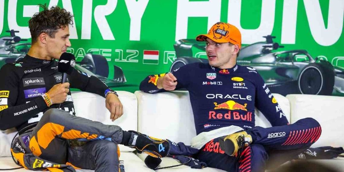 “Max Verstappen respira aliviado após ‘colocar o trabalho’ para vencer Lando Norris no GP da Emilia Romagna.”