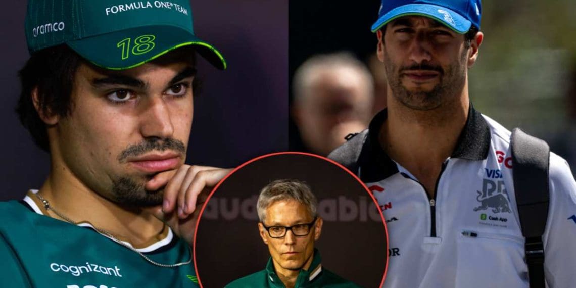 Aston Martin critica penalidade da F1 em Lance Stroll por choque com Daniel Ricciardo como « extremamente severa »