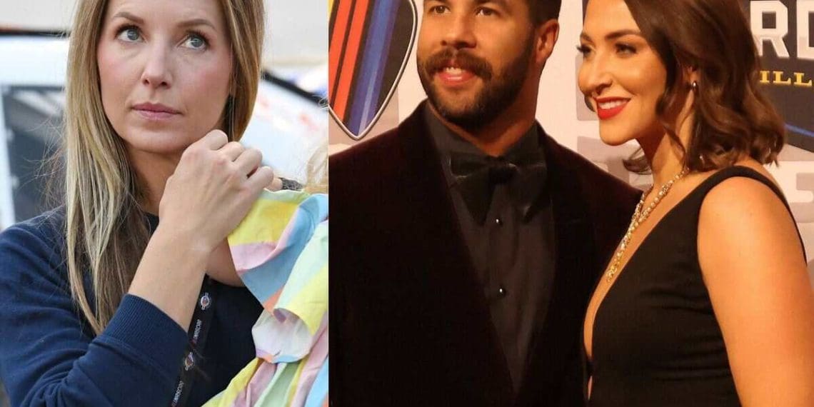 Esposa de Dale Earnhardt Jr. reage positivamente ao anúncio da gravidez da esposa de Bubba Wallace.