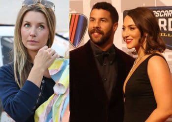 Esposa de Dale Earnhardt Jr. reage positivamente ao anúncio da gravidez da esposa de Bubba Wallace.