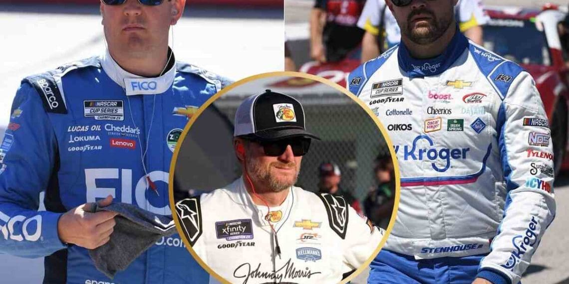 VÍDEO: Dale Earnhardt Jr. reage a NASCAR penalizando Ricky Stenhouse Jr. com uma punição pesada enquanto Kyle Busch escapa de consequências.