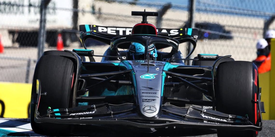 Russell acredita que a Mercedes foi longe demais com ajustes no veículo de F1 de 2024.