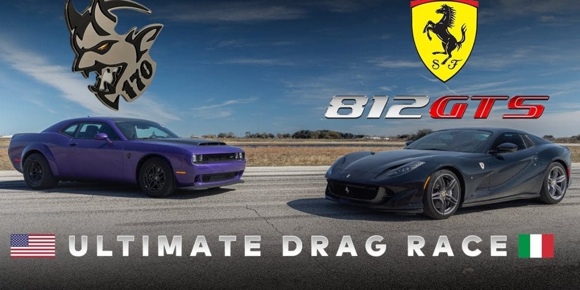 HENNESSEY PITS DEMON 170 AGAINST FERRARI 812 GTS; EXORCISM WORKS BEST IN V12 SERMONS.