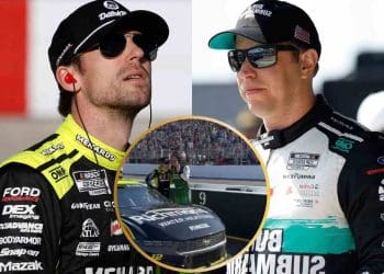 VÍDEO: Brad Keselowski demonstra espírito esportivo, consola Ryan Blaney após derrota devastadora em Gateway