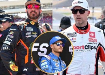 VÍDEO: Kyle Larson acusa Martin Truex Jr. de redirecionar a raiva de Denny Hamlin para ele ao bater em sua porta em Richmond.