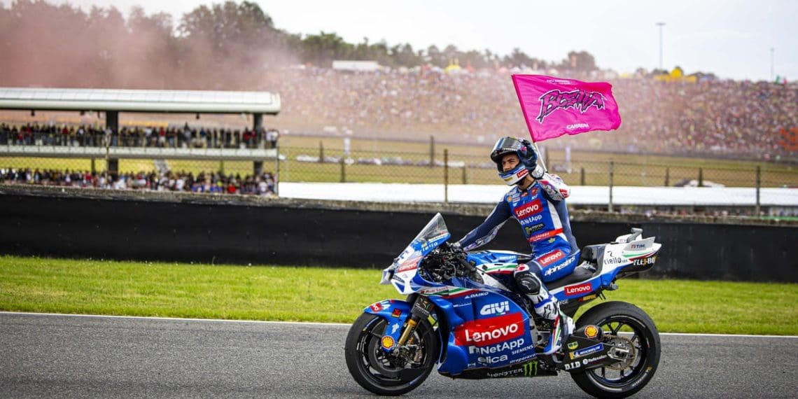 Bastianini elogia desfecho único em Mugello em tempos incertos.