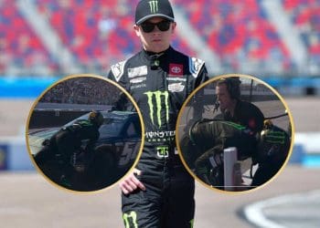 VÍDEO: Ty Gibbs escapa por pouco de atingir seu trocador de pneus em Gateway.