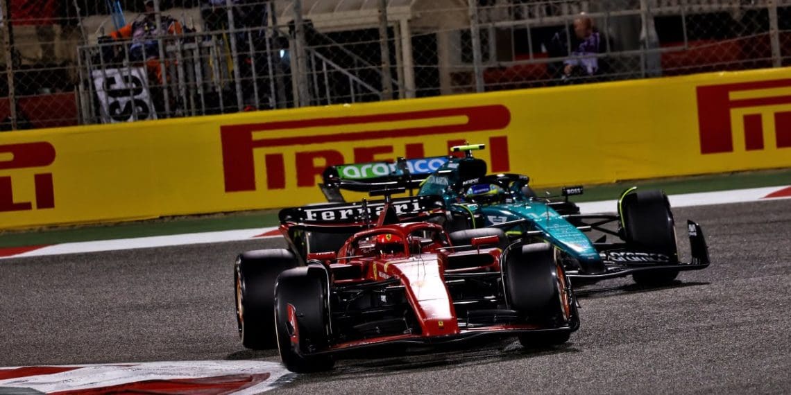 Ferrari surpreendida com Leclerc terminando em quarto no Bahrein apesar de problema nos freios.