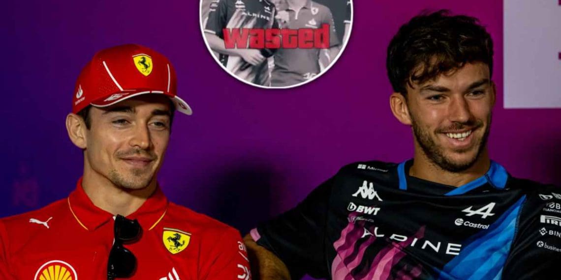 VÍDEO: Alpine brinca com Charles Leclerc e Pierre Gasly por falharem aperto de mão na frente dos fãs no GP do Bahrain