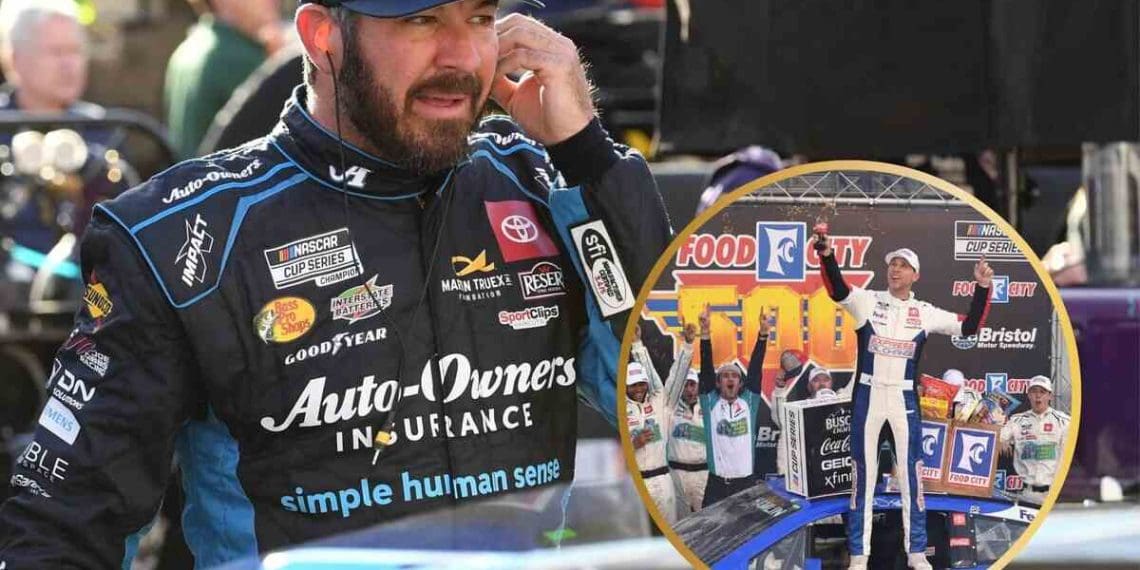 Martin Truex Jr. lamenta derrota em Bristol para Denny Hamlin por ter ficado tão perto.