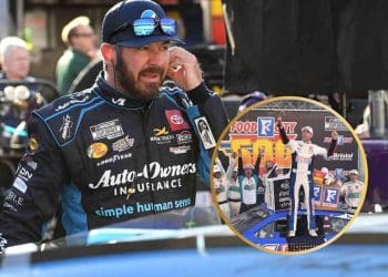 Martin Truex Jr. lamenta derrota em Bristol para Denny Hamlin por ter ficado tão perto.