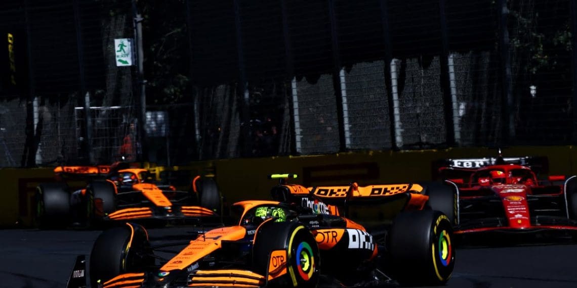 Lando Norris acredita que a McLaren tinha potencial para terminar à frente de Leclerc na Austrália.