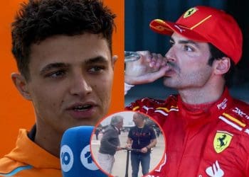 VÍDEO: Carlos Sainz Sr. experimenta scooter da McLaren do pai de Lando Norris antes do Grande Prêmio da China.