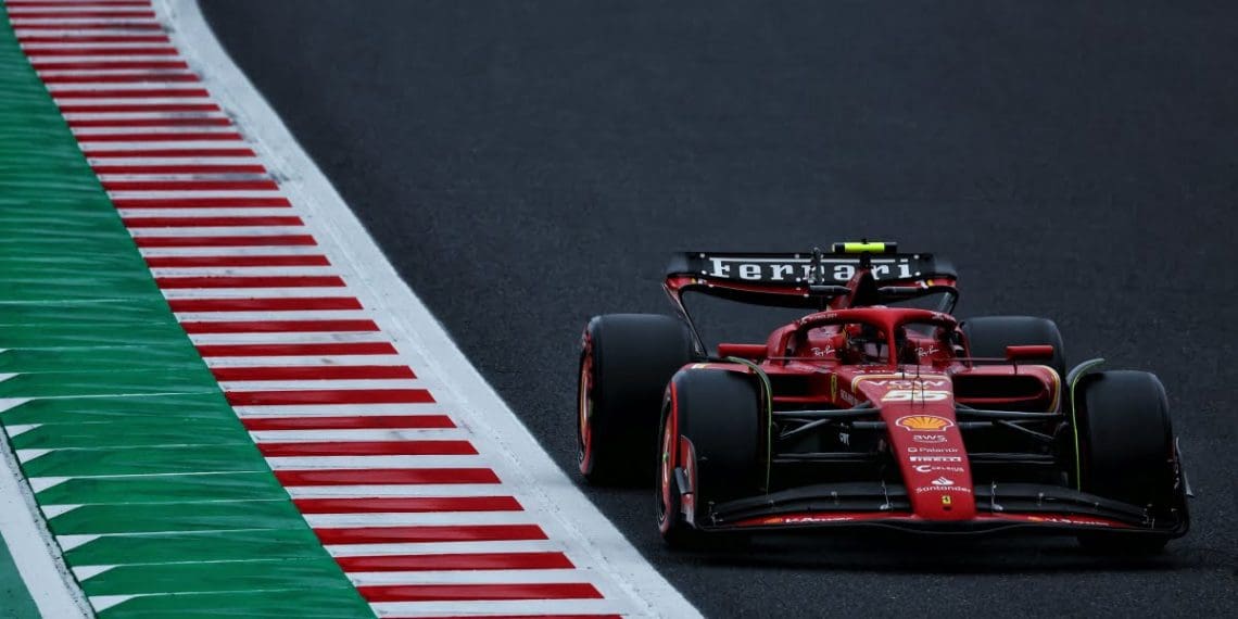 Sainz: Ferrari Formula 1 ‘se aproximando da Red Bull no Japão’