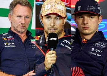 Sergio Perez apoia Christian Horner após críticas do pai de Max Verstappen.
