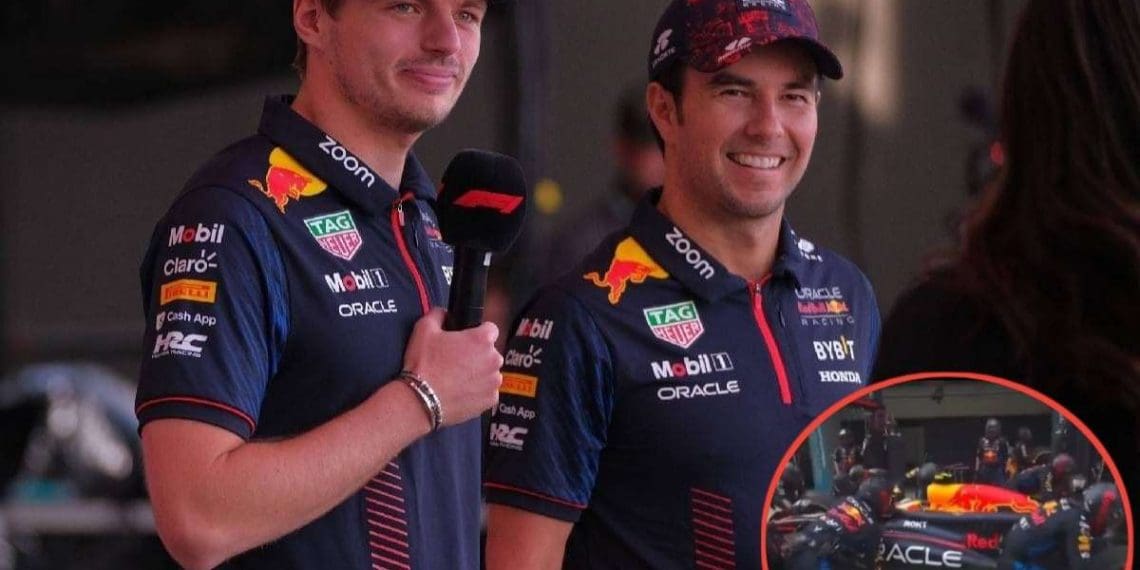 Red Bull executa impressionantes trocas de pneus duplas para Verstappen e Perez no Grande Prêmio da China.