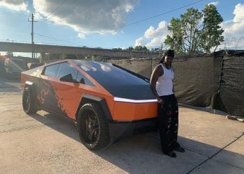 Top Rapper Falls Head Over Heels for Tesla Cybertruck!