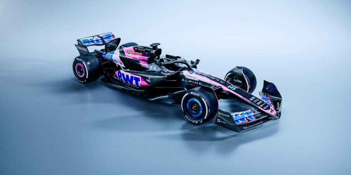 Alpine will showcase a pink livery for a total of eight races during the 2024 Formula 1 season.