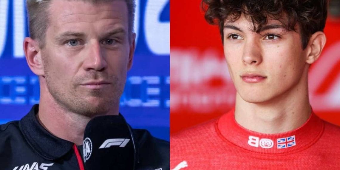 Oliver Bearman, estrela em ascensão da Ferrari, é o favorito para substituir Nico Hulkenberg na Haas.