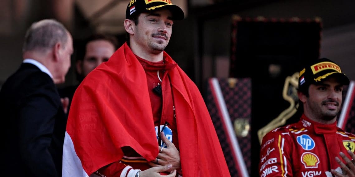 Leclerc chora ao garantir vitória no Grande Prêmio de Mônaco.