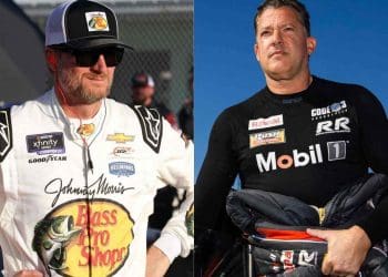 VÍDEO: Dale Earnhardt Jr. implora para Tony Stewart não sair da NASCAR vendendo a SHR.