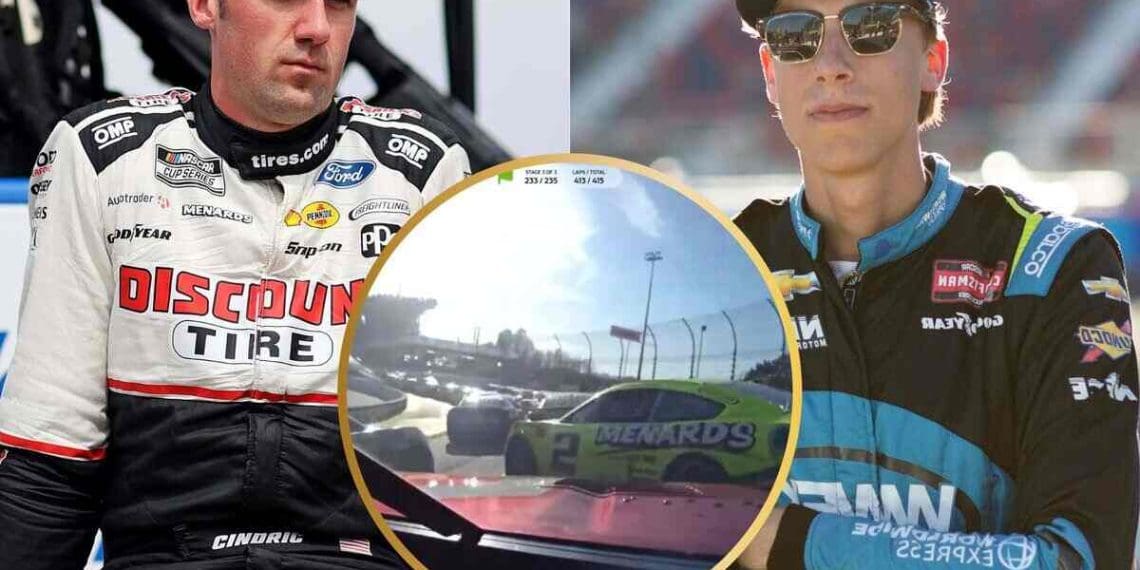 Carson Hocevar provoca acidente em cadeia envolvendo Austin Cindric em Martinsville.