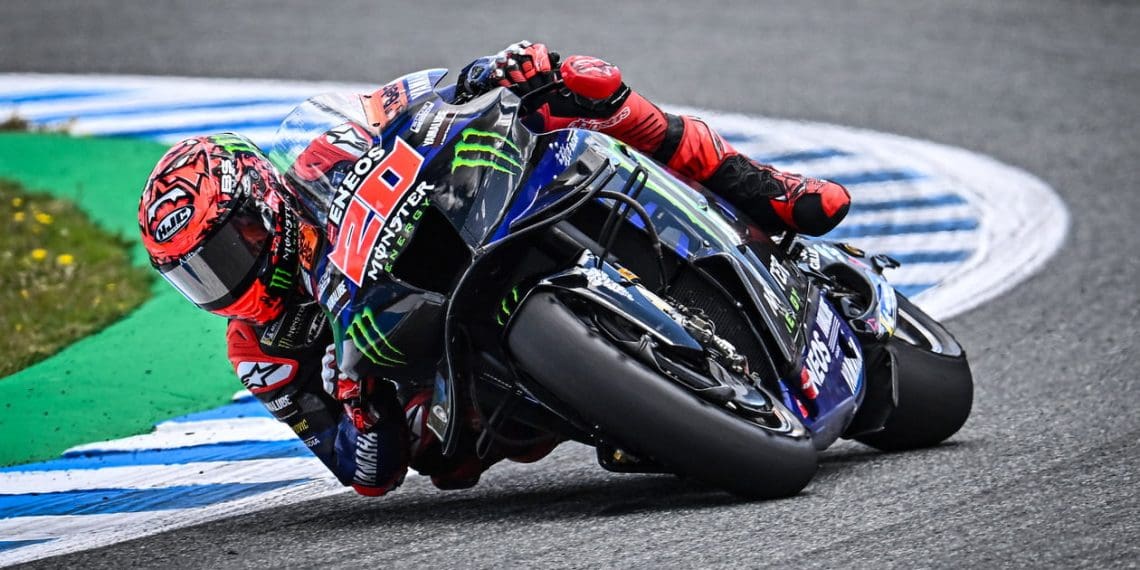 Quartararo discute dificuldades com arm pump no Grande Prêmio da Espanha de MotoGP.