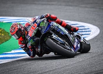 Quartararo discute dificuldades com arm pump no Grande Prêmio da Espanha de MotoGP.