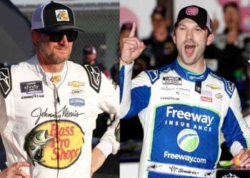 Dale Earnhardt Jr. elogia resiliência e pensamento estratégico de Daniel Suarez após vitória emocionante em Atlanta.