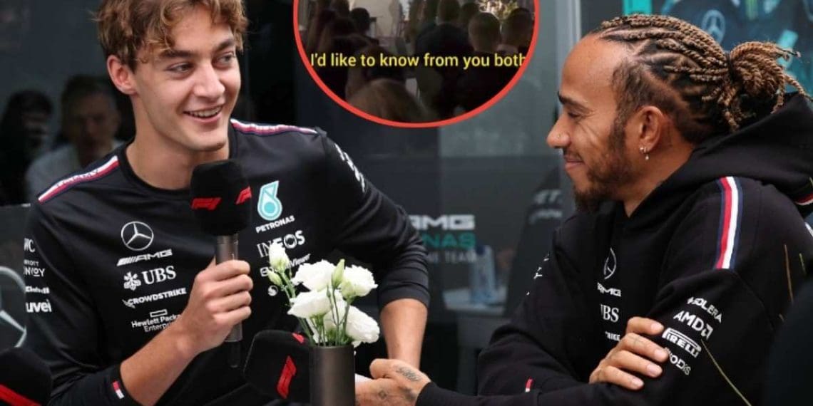 VÍDEO: George Russell brinca ao se referir à lenda da F1 Lewis Hamilton como sua inspiração na moda.