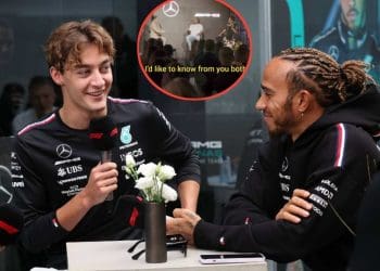 VÍDEO: George Russell brinca ao se referir à lenda da F1 Lewis Hamilton como sua inspiração na moda.