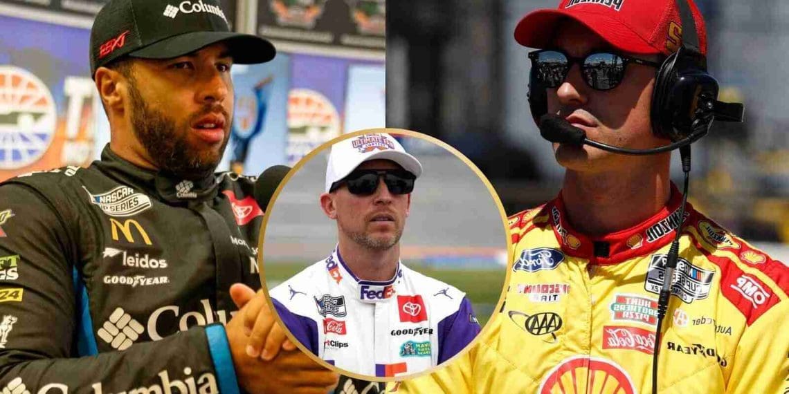Denny Hamlin discute como Joey Logano poderia sabotar as chances de Bubba Wallace nos playoffs.