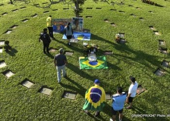 30º aniversário de Imola 1994 comemorado com memorial de Senna-Ratzenberger.