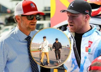 Dale Earnhardt Jr. está frustrado com os pilotos de patinete e aconselha Tyler Reddick a realizar uma inspeção minuciosa na pista.