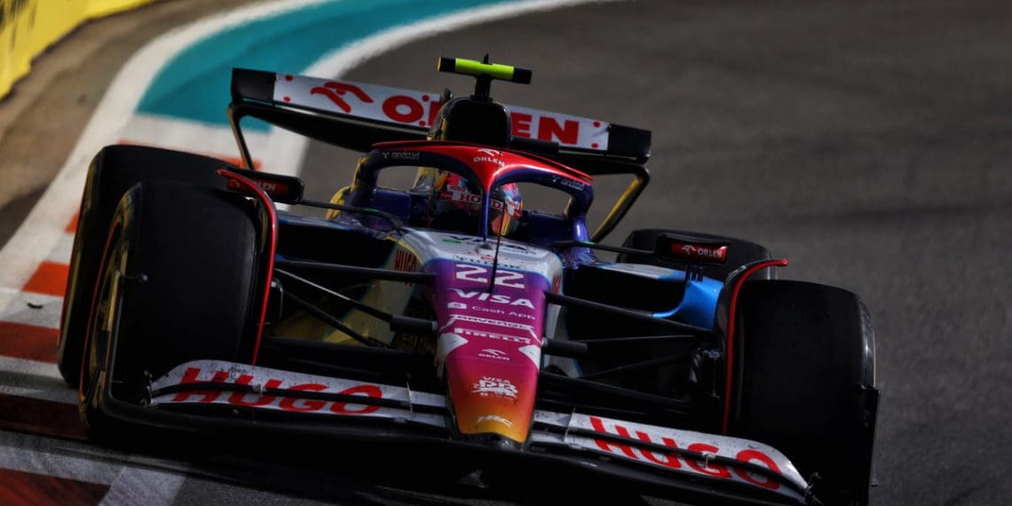 Tsunoda: Diferença de velocidade da Red Bull para carros na frente é pequena no Grande Prêmio de F1 em Miami.