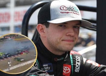 Vídeo: Chandler Smith causa acidente em massa na última volta da corrida Xfinity em Sonoma.