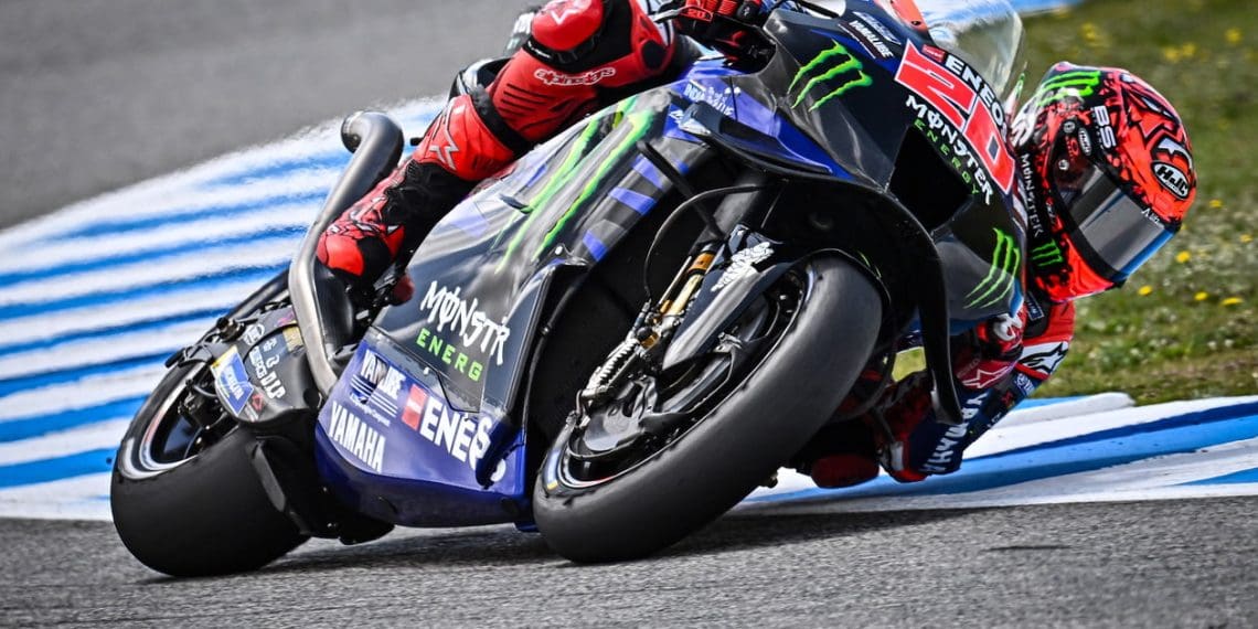 Quartararo percebe melhora em sua moto Yamaha na MotoGP.