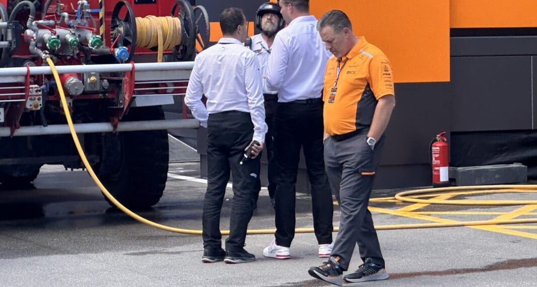 Galeria de Fotos – Incêndio na área VIP da McLaren